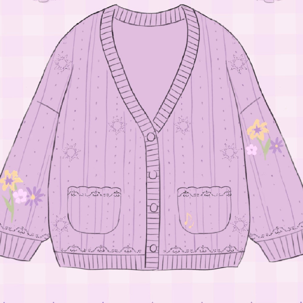 Rapunzel pointelle Cardigan