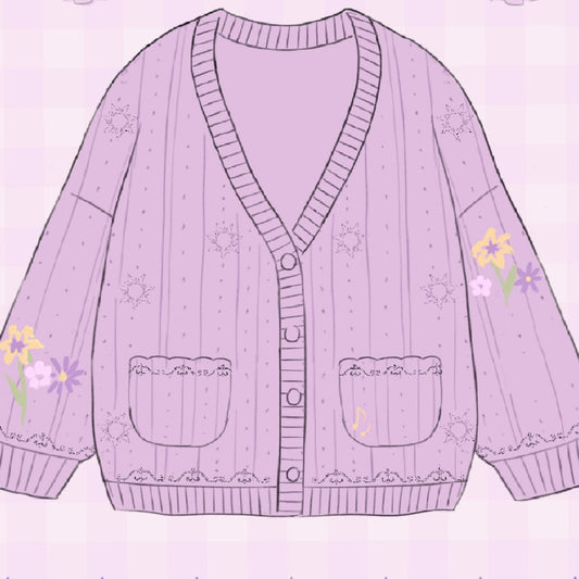 Rapunzel pointelle Cardigan